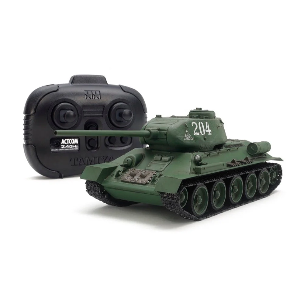 Tamiya 48216 1/35 Russian Medium RC Tank T-34-85 (w/Control Unit) - Image 5