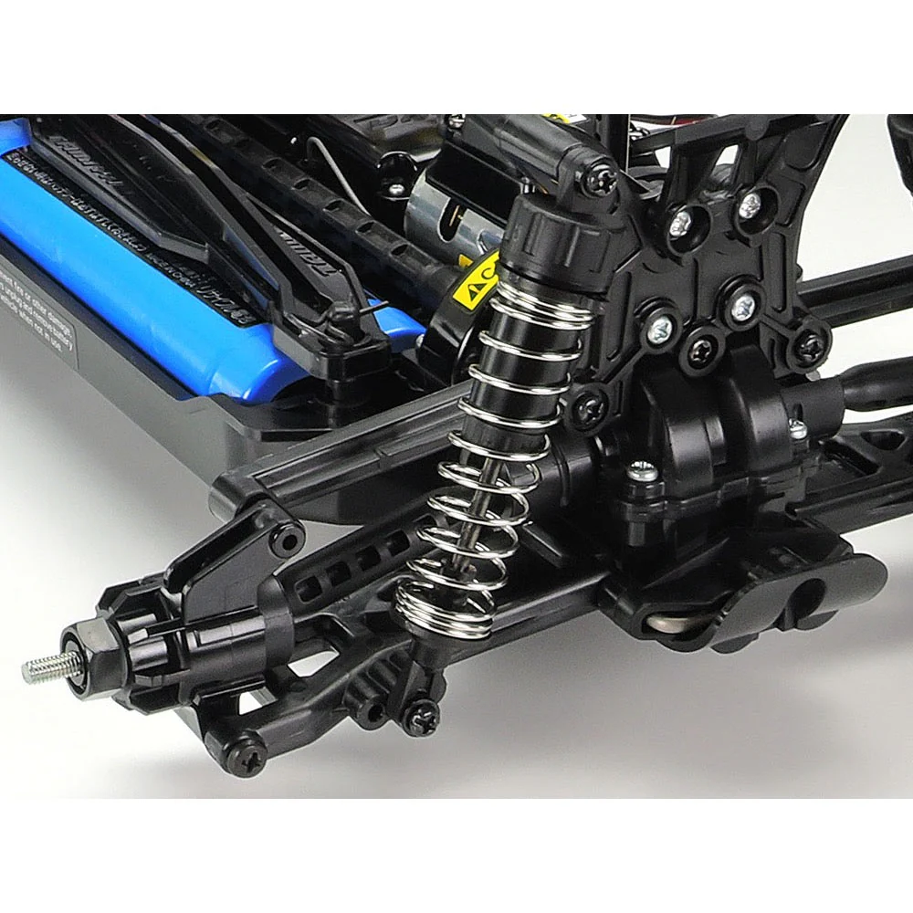 Tamiya 57988 1/10 RC 4WD TT-02B Chassis with Plasma Edge II Body High Performance Iridescent Purple/Green - Image 8