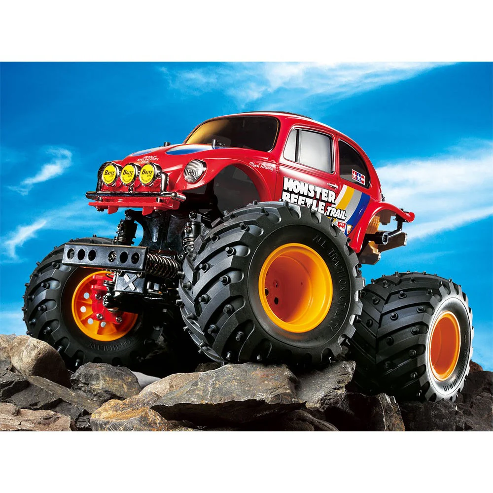 Tamiya 58672 Monster Beetle Trail 4WD RC Assembly Kit 1/14 GF-01TR Chassis with ESC - Image 2