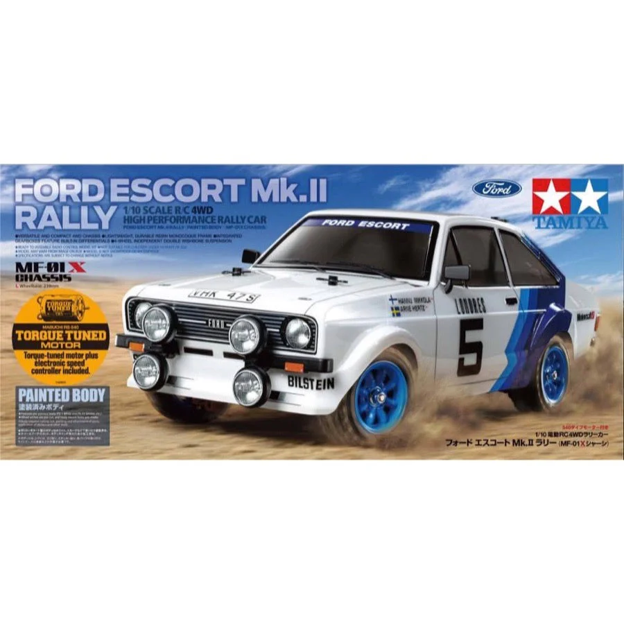 Tamiya Ford Escort Mk.II Rally Painted Body MF-01X 58687A - Image 2