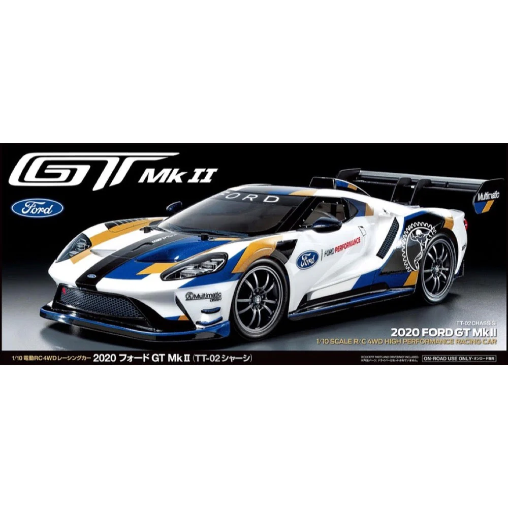 Tamiya 58689 1/10 Ford GT MkII TT-02 On-Road RC Car