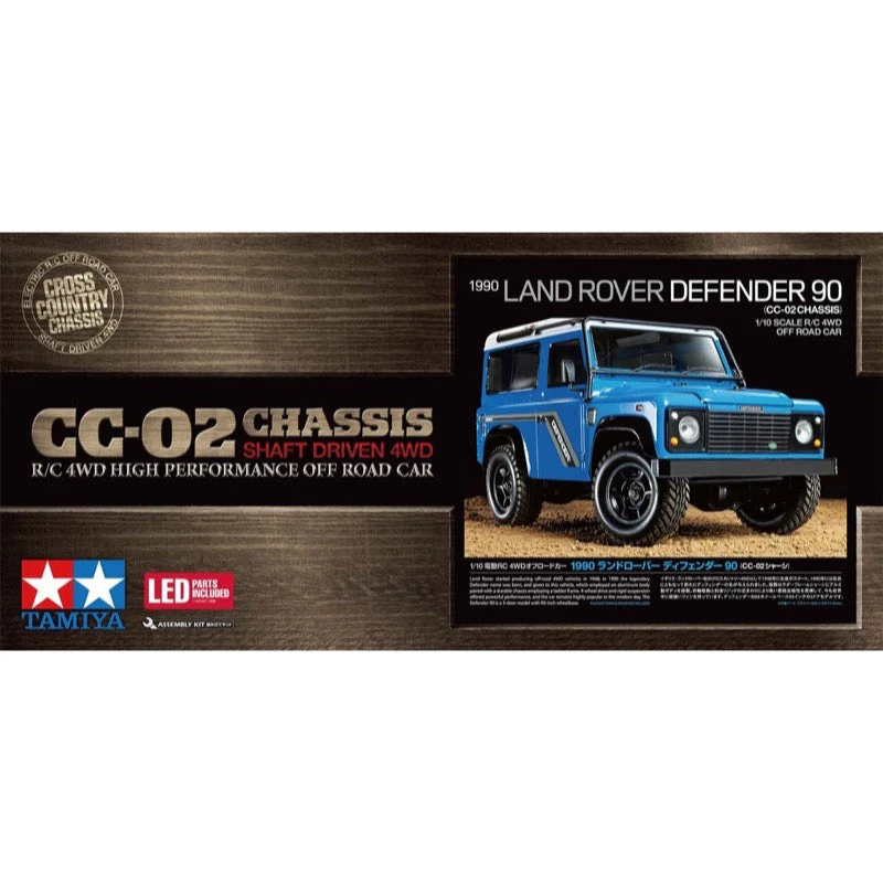 Tamiya 58700A 1/10 1990 Land Rover Defender 90 RC Crawler Kit - Image 3
