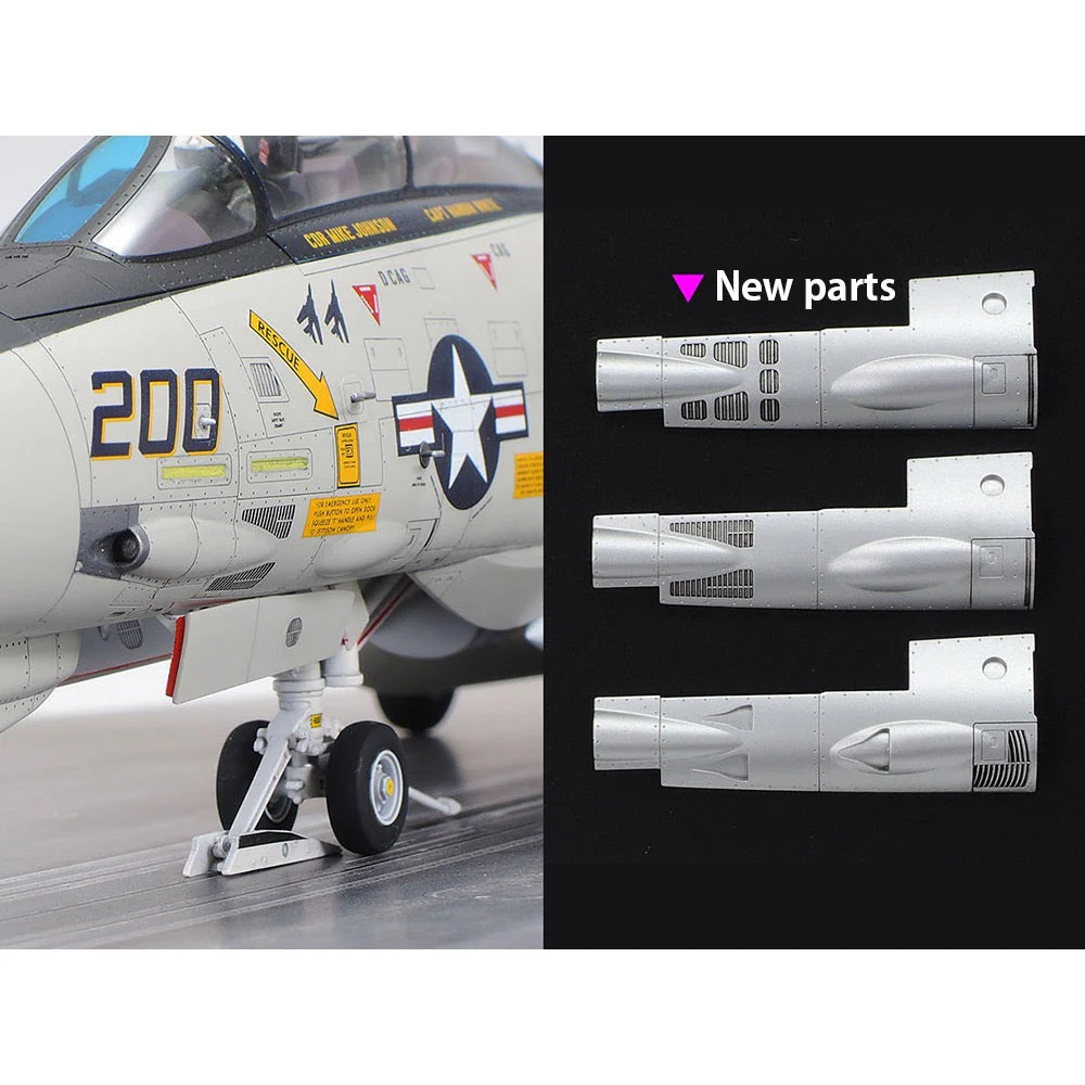 Tamiya 61122 1/48 Grumman F-14A Tomcat Late Model Carrier Launch Set - Image 14