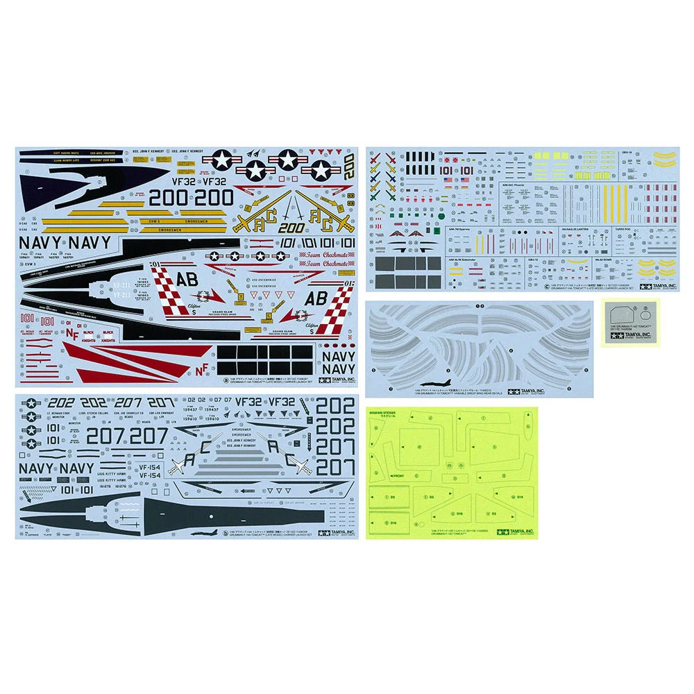 Tamiya 61122 1/48 Grumman F-14A Tomcat Late Model Carrier Launch Set - Image 21