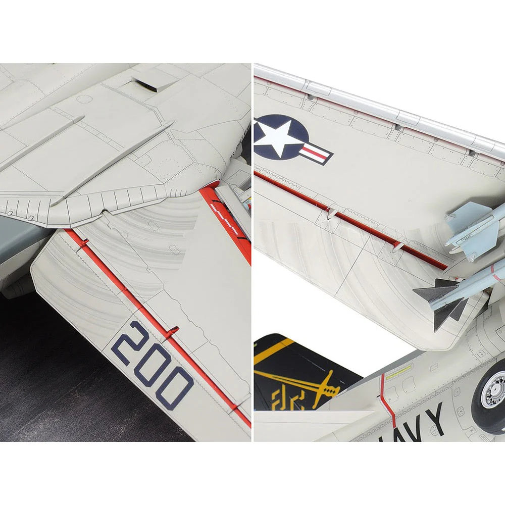 Tamiya 61122 1/48 Grumman F-14A Tomcat Late Model Carrier Launch Set - Image 8