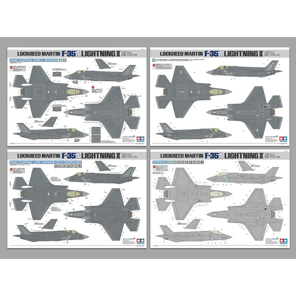 Tamiya 61124 1/48 Lockheed Martin F-35A Lightning II Australian Decals Included - Image 35