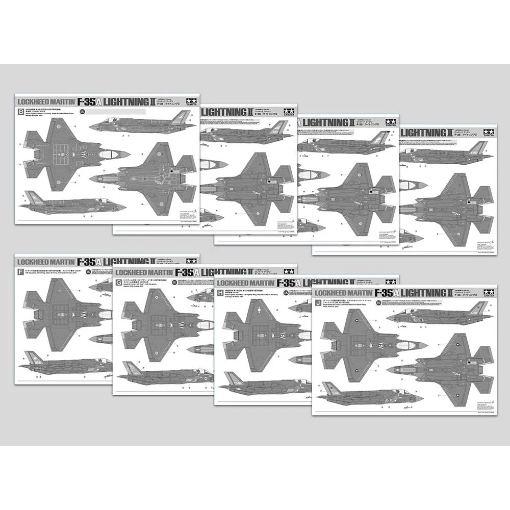 Tamiya 61124 1/48 Lockheed Martin F-35A Lightning II Australian Decals Included - Image 36