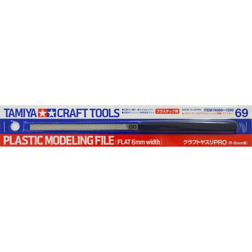 Tamiya 74069 Modeling File Flat 6mm - Image 2