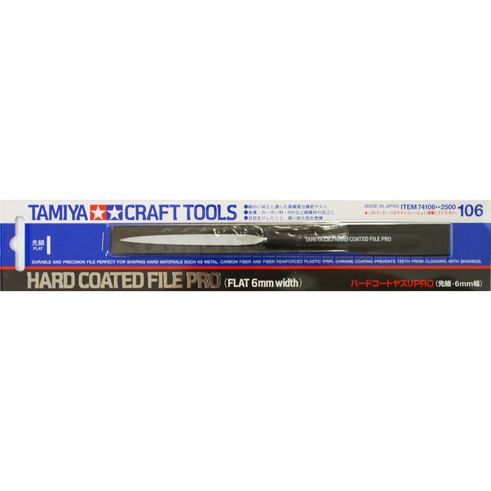 Tamiya 74106 Hard Coated Pro Hobby File Flat 6mm Width - Image 2