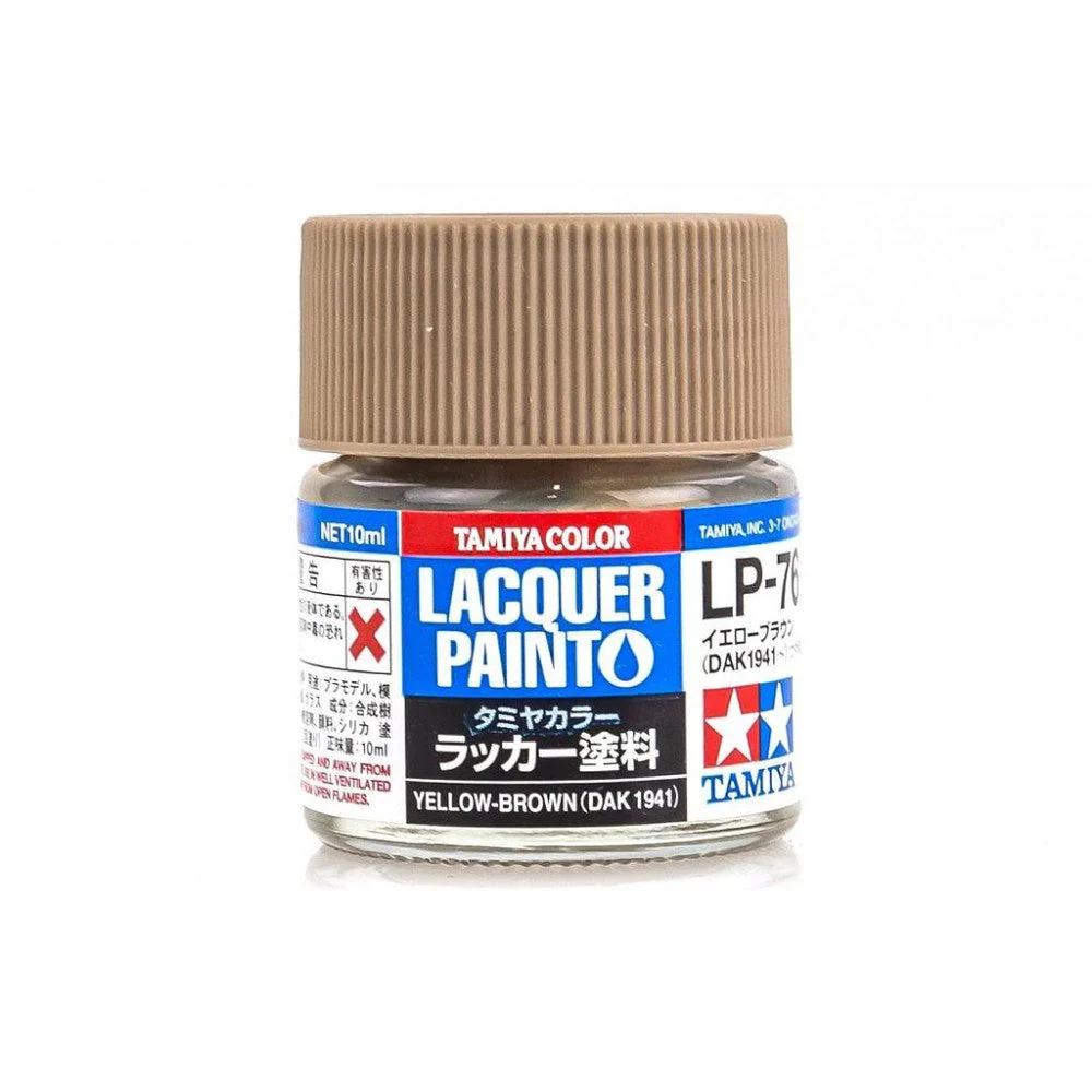 Tamiya 82176 Lacquer Paint LP-76 Yellow Brown DAK 1941 10ml