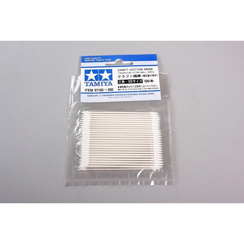 Tamiya 87105 Craft Cotton Swab Triangular Extra Small 50pc