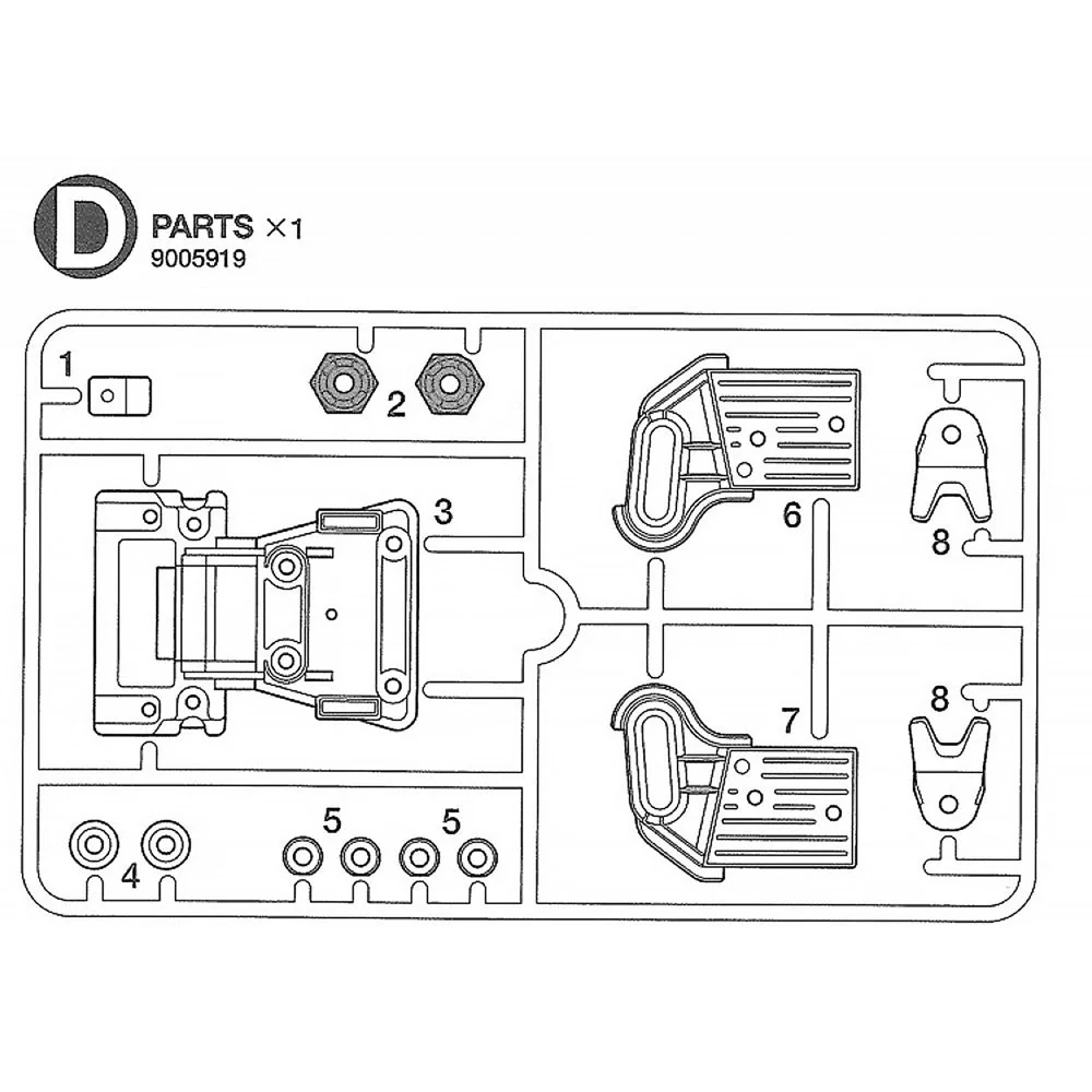 Tamiya S9005919 D Parts - Image 2