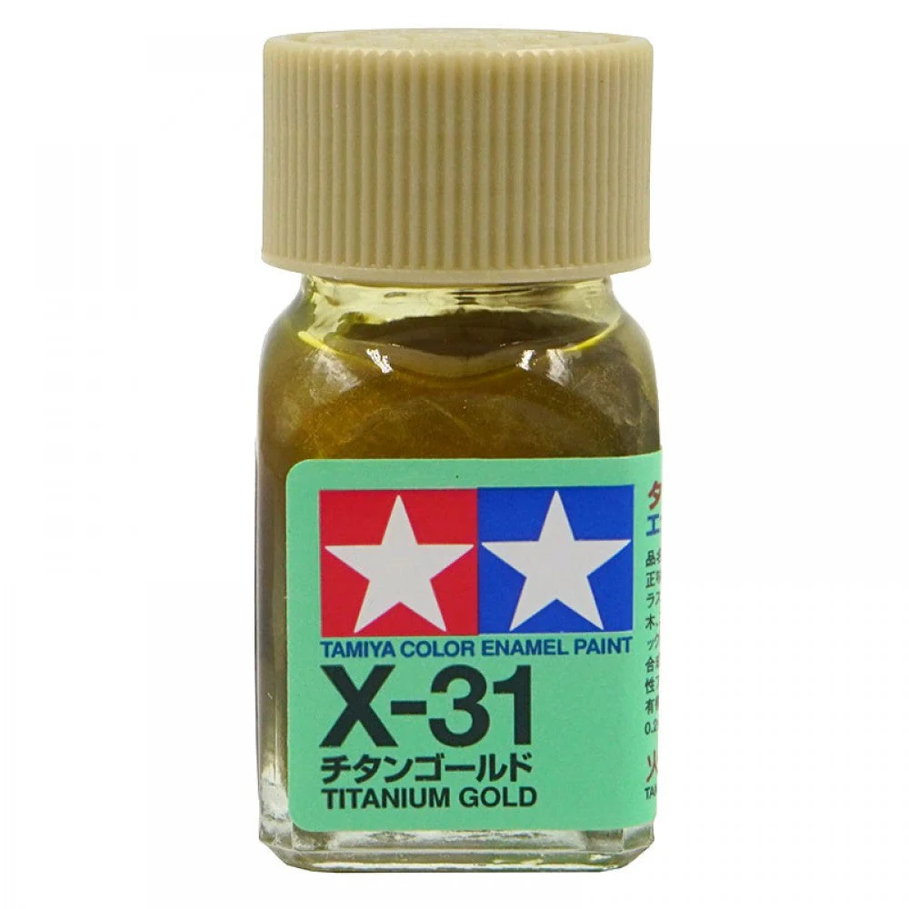 Tamiya 80031 Enamel Paint X-31 Gloss Titan Gold (10ml)