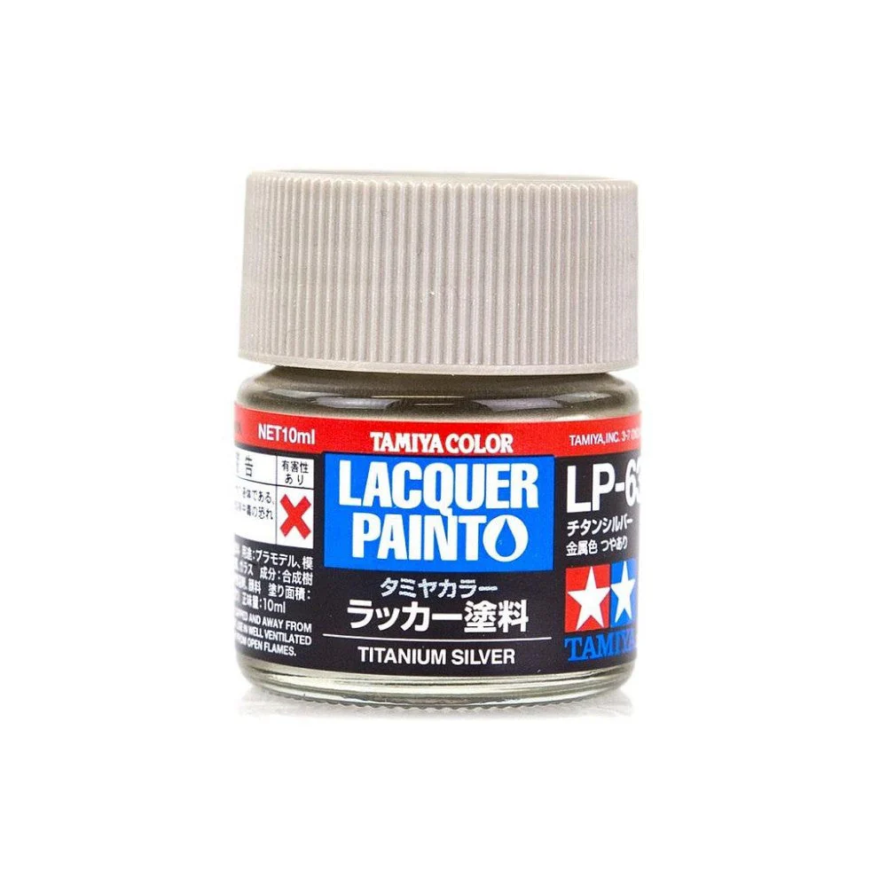 Tamiya 82163 Lacquer Paint LP-63 Titanium Silver (10ml)