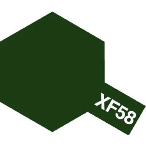 Tamiya 81758 Acrylic Paint XF-58 Flat Olive Green 10ml - Image 2