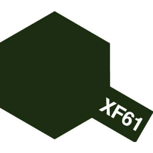 Tamiya 81761 Acrylic Paint XF-61 Flat Dark Green 10ml - Image 2
