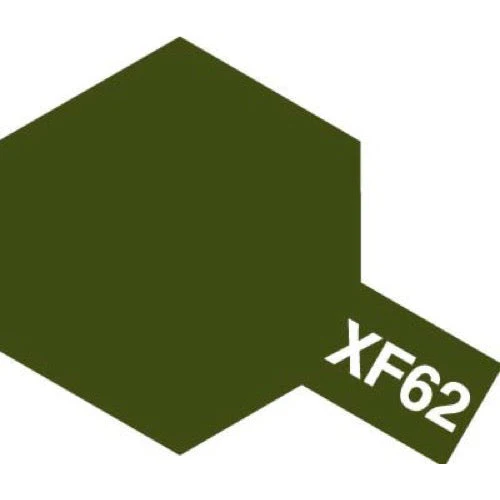 Tamiya 81762 Acrylic Paint XF-62 Flat Olive Drab 10ml - Image 2
