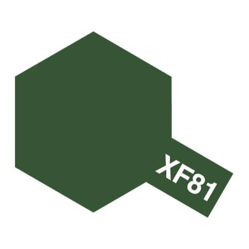 Tamiya 81781 Acrylic Paint XF-81 Flat RAF Dark Green 2 10ml - Image 2