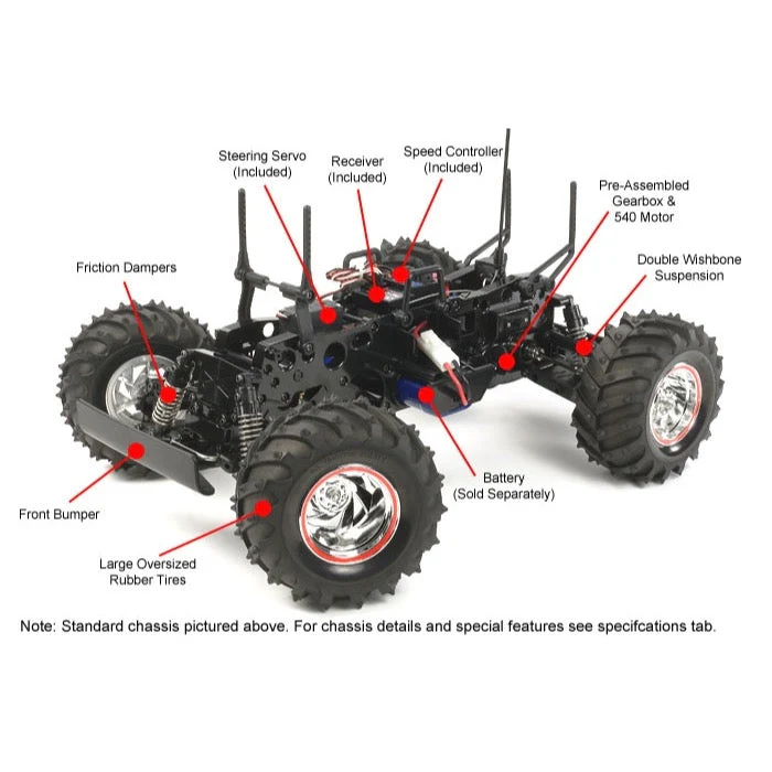 Tamiya 58514 Mud Blaster II Off-Road RC Kit - Image 4