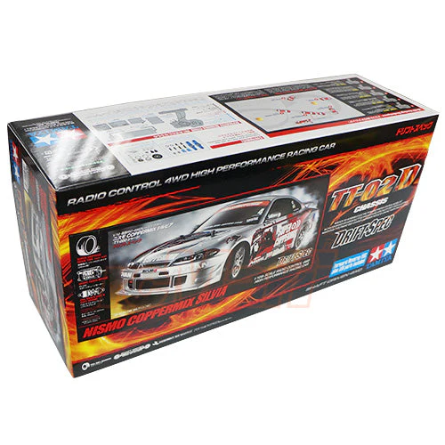 Tamiya 58612 Nismo Coppermix Silvia TT-02D Drift Spec w/ LED 1/10 RC On Road Kit - Image 4