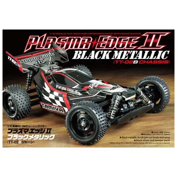 Tamiya 47366 Plasma Edge II Black Metallic TT-02B Off-Road RC Kit