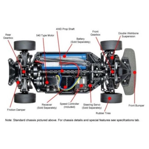Tamiya 58599 Raybrig NSX Concept-GT TT-02 On-Road RC Kit - Image 3