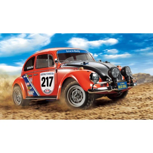 Tamiya 58650 RC 1/10 Volkswagen Beetle Rally 4WD Car Kit MF-01X Chassis - Image 3