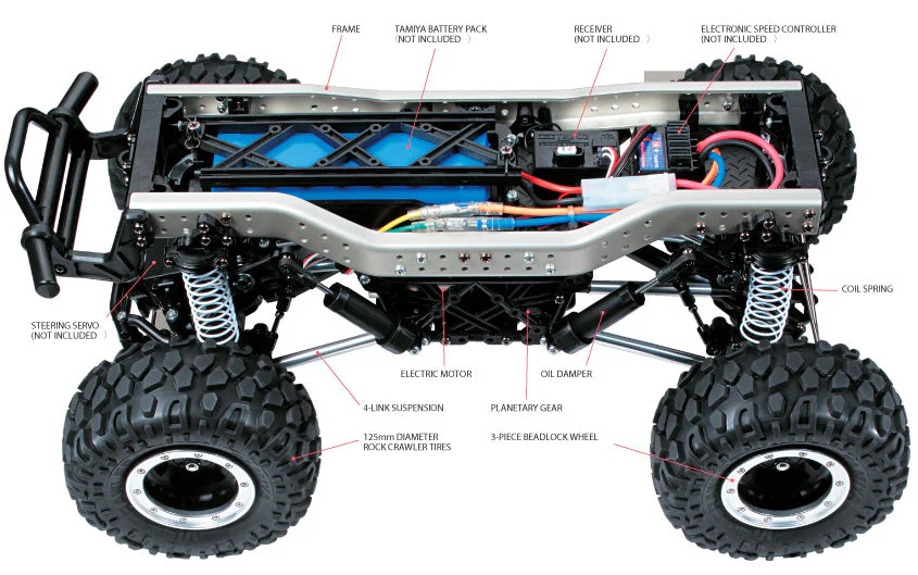 Tamiya 58592 Rock Socker CR-01 1/10 RC Off Road Kit - Image 2