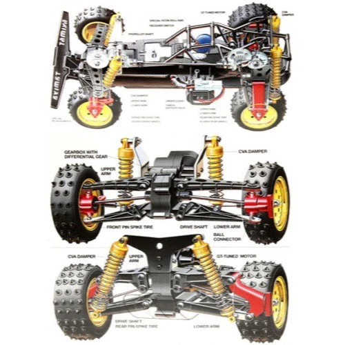 Tamiya Super Hotshot 4WD 1/10 RC Kit 58517 - Image 5