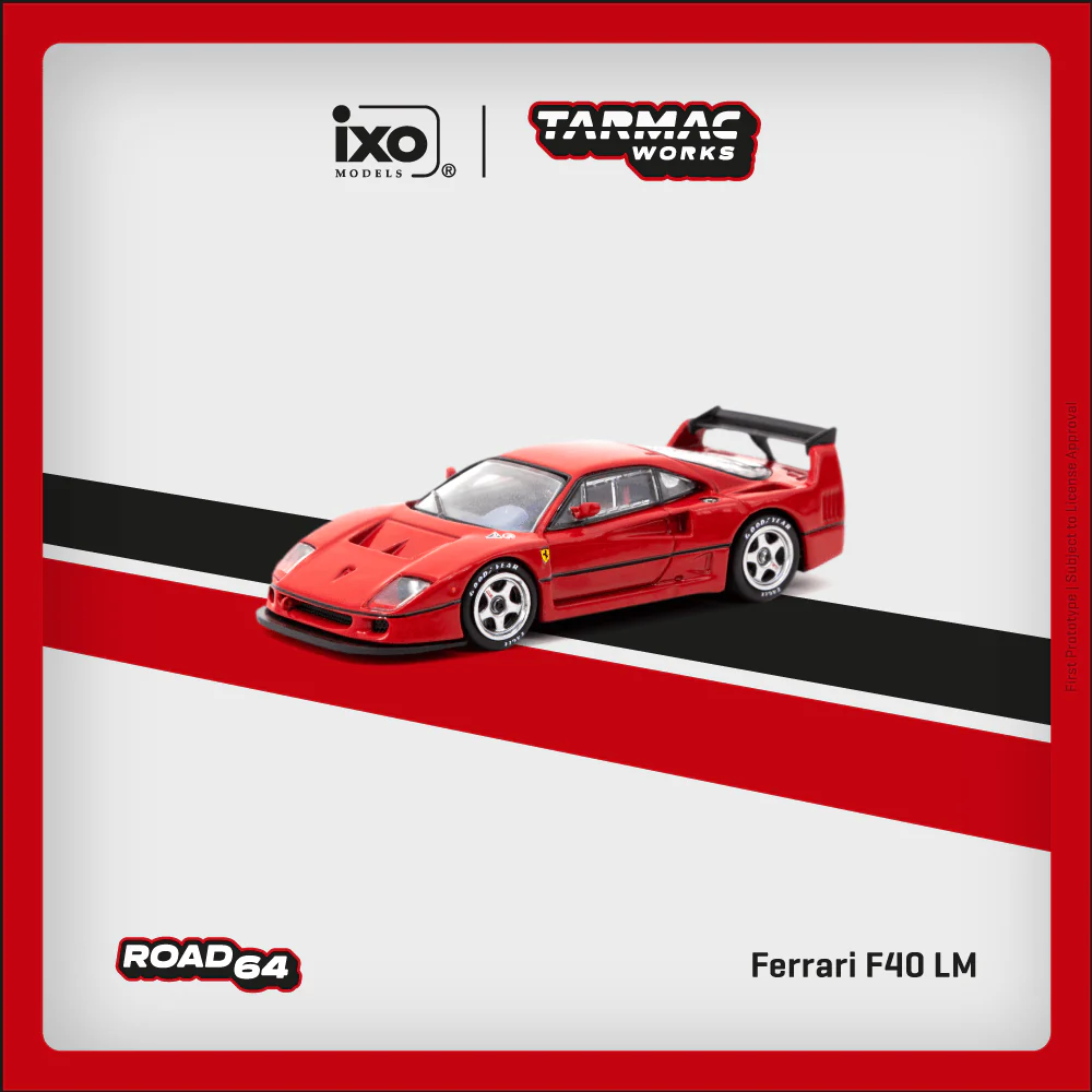 Tarmac Works 64R-075-RE 1/64 Ferrari F40 LM Red - Image 8