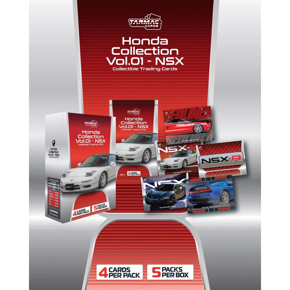 Tarmac Works C-HONC-01 Honda Collection Vol.01 NSX Trading Cards (Single Pack)