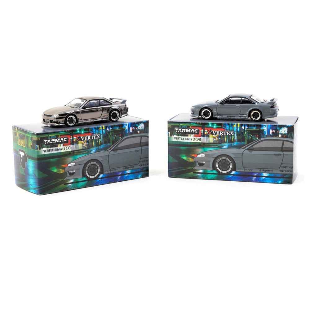 Tarmac Works T64G-018-GY 1/64 Vertex Silvia S14 Grey - Image 4