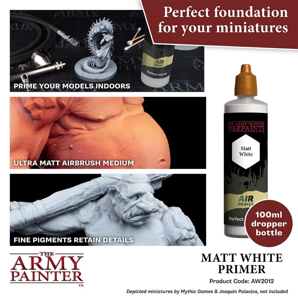 The Army Painter AW2012 Warpaints Air Primer White 100 ml - Image 2