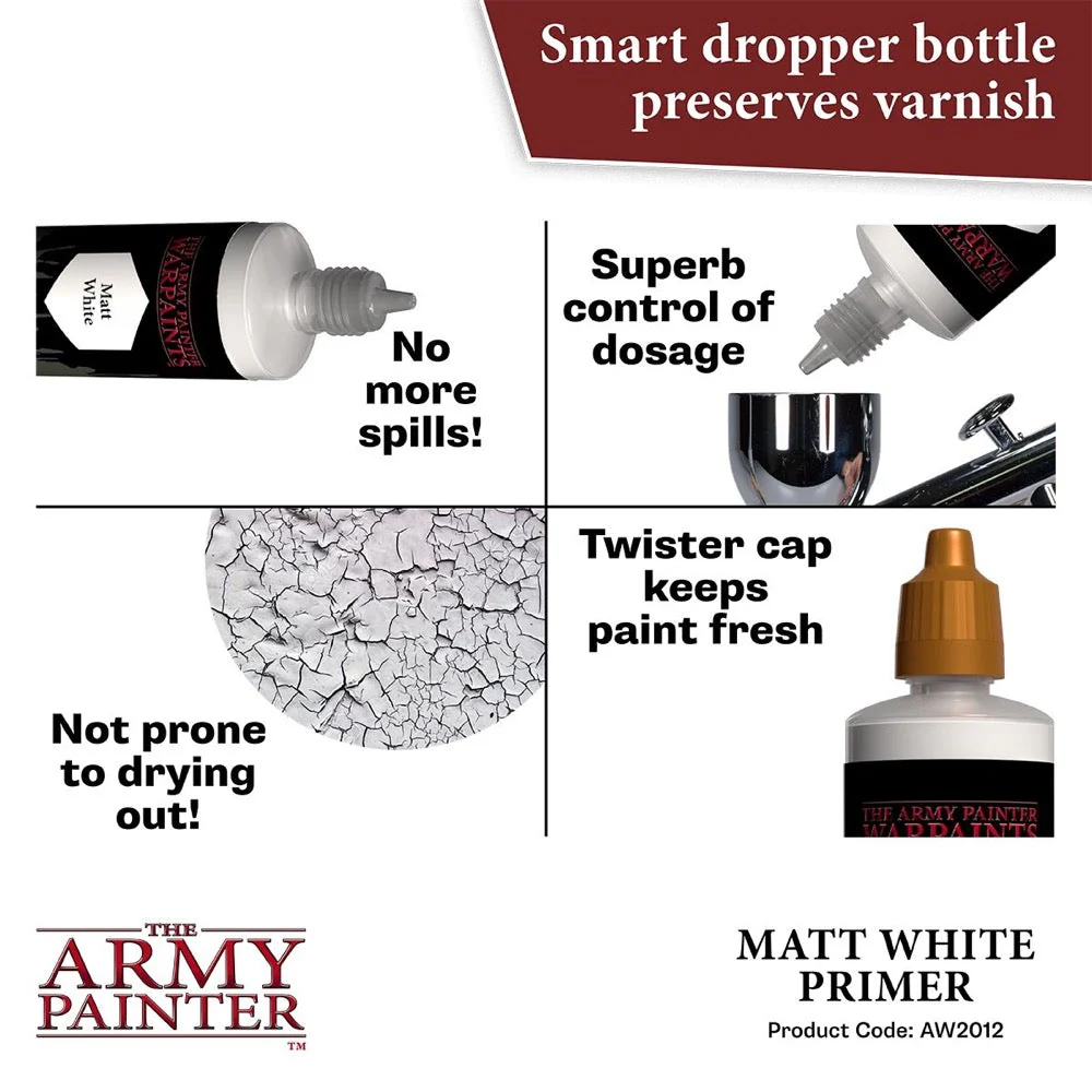 The Army Painter AW2012 Warpaints Air Primer White 100 ml - Image 4