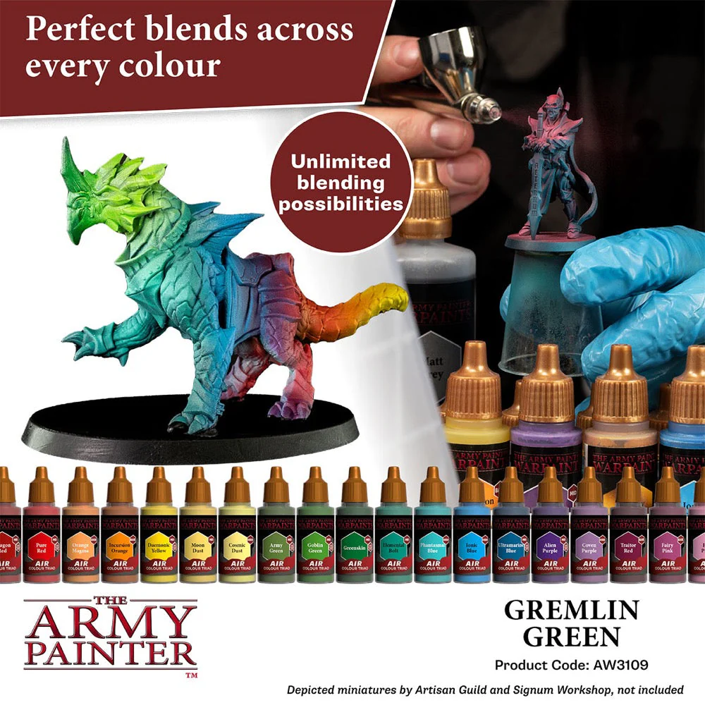 The Army Painter AW3109 Warpaints Air Gremlin Green 18ml Acrylic Paint - Image 7