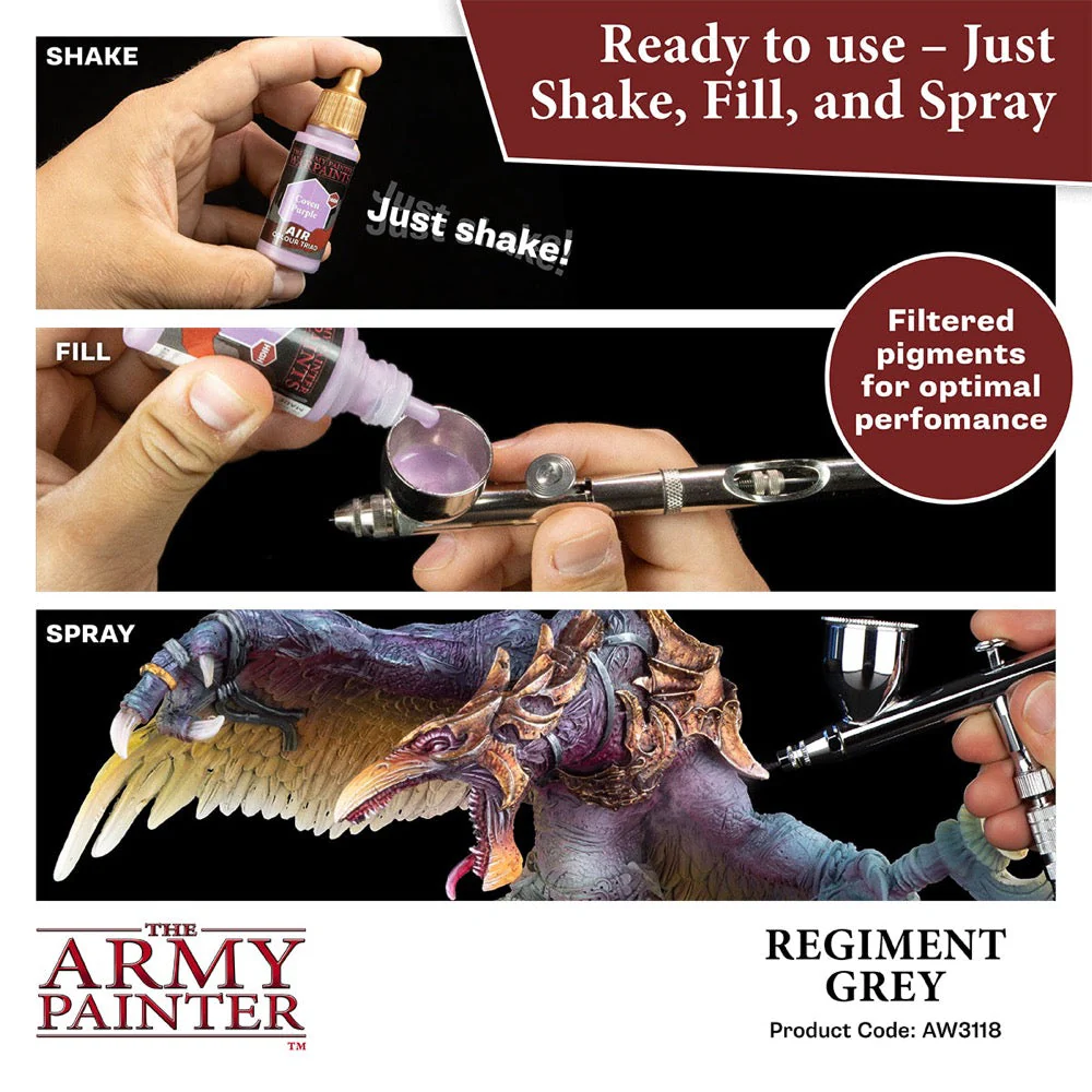 The Army Painter AW3118 Warpaints Air Regiment Grey 18ml Acrylic Paint - Image 4