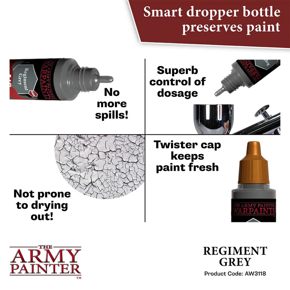 The Army Painter AW3118 Warpaints Air Regiment Grey 18ml Acrylic Paint - Image 5