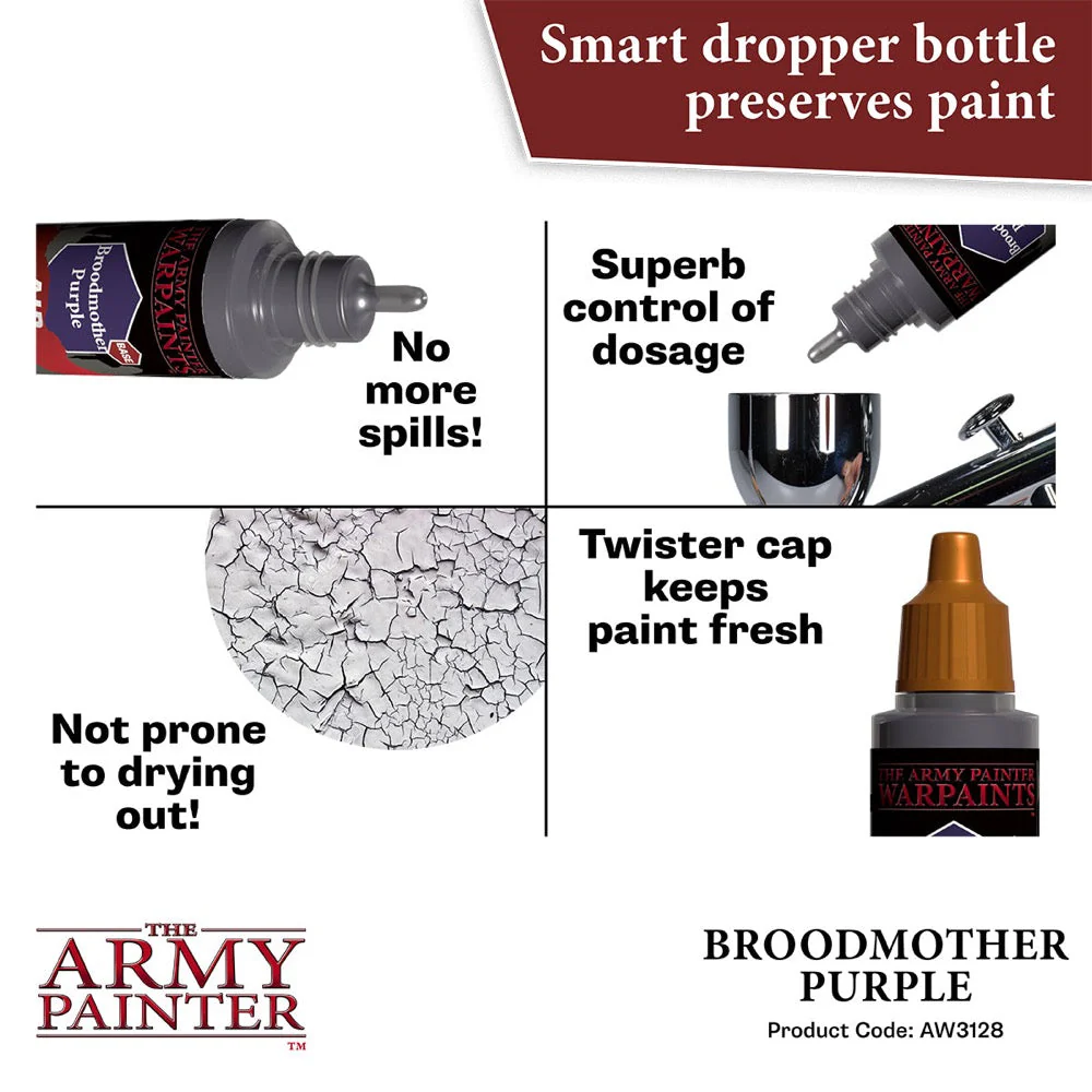 The Army Painter AW3128 Warpaints Air Broodmother Purple 18ml Acrylic Paint - Image 5