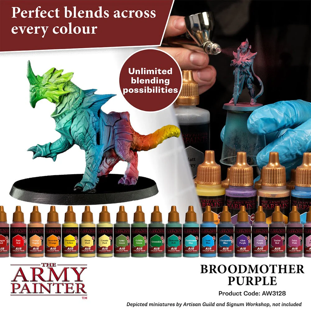 The Army Painter AW3128 Warpaints Air Broodmother Purple 18ml Acrylic Paint - Image 7