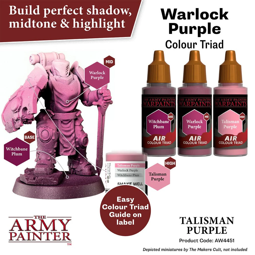 The Army Painter AW4451 Warpaints Air Talisman Purple 18ml Acrylic Paint - Image 3