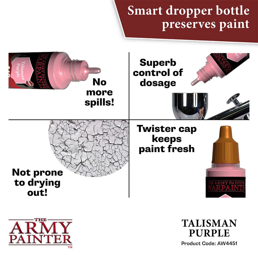The Army Painter AW4451 Warpaints Air Talisman Purple 18ml Acrylic Paint - Image 5