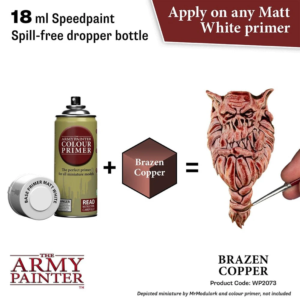 The Army Painter WP2073 Speedpaint Brazen Copper 18ml Acrylic Paint - Image 2