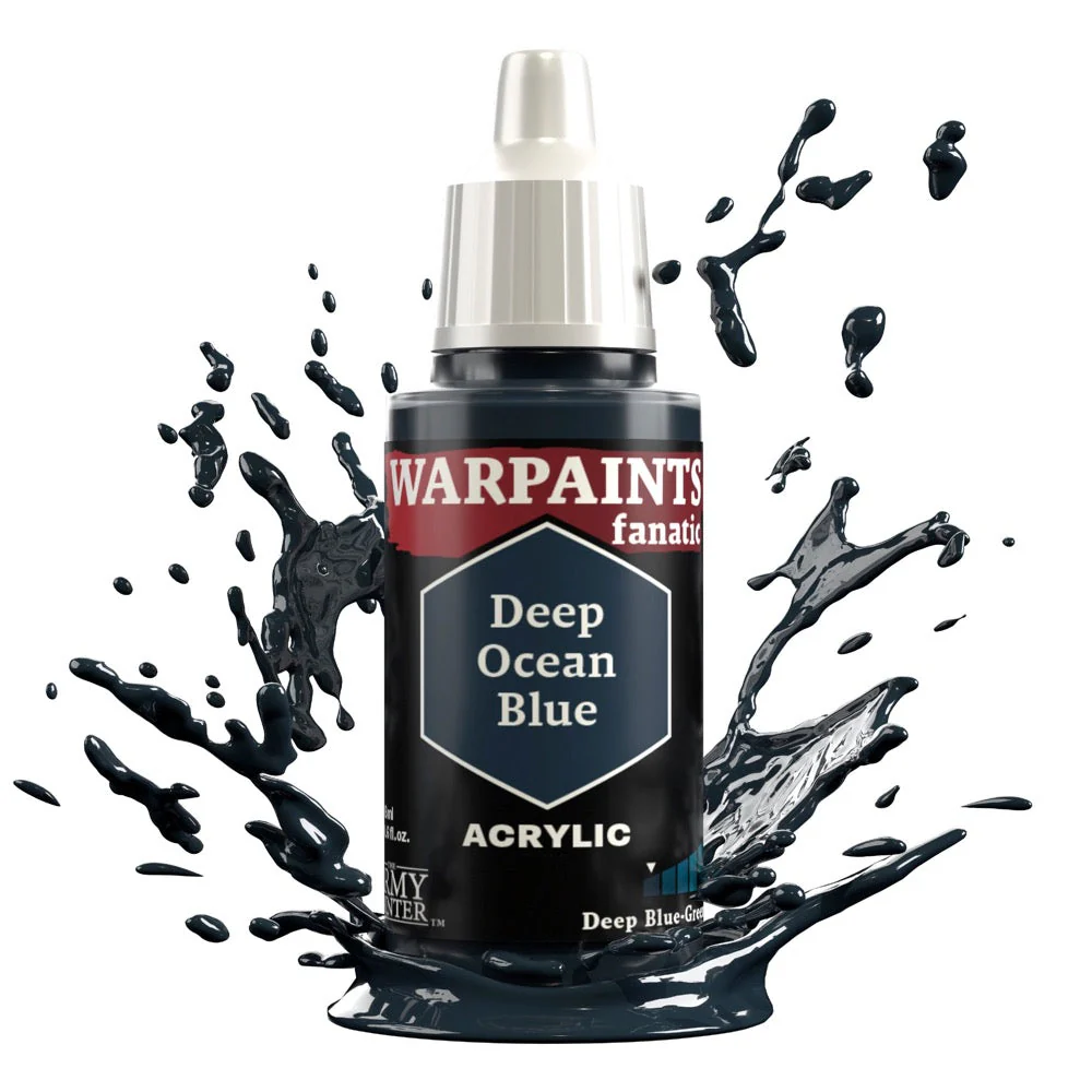 The Army Painter WP3031 Warpaints Fanatic Deep Ocean Blue 18ml Acrylic Paint - Image 2