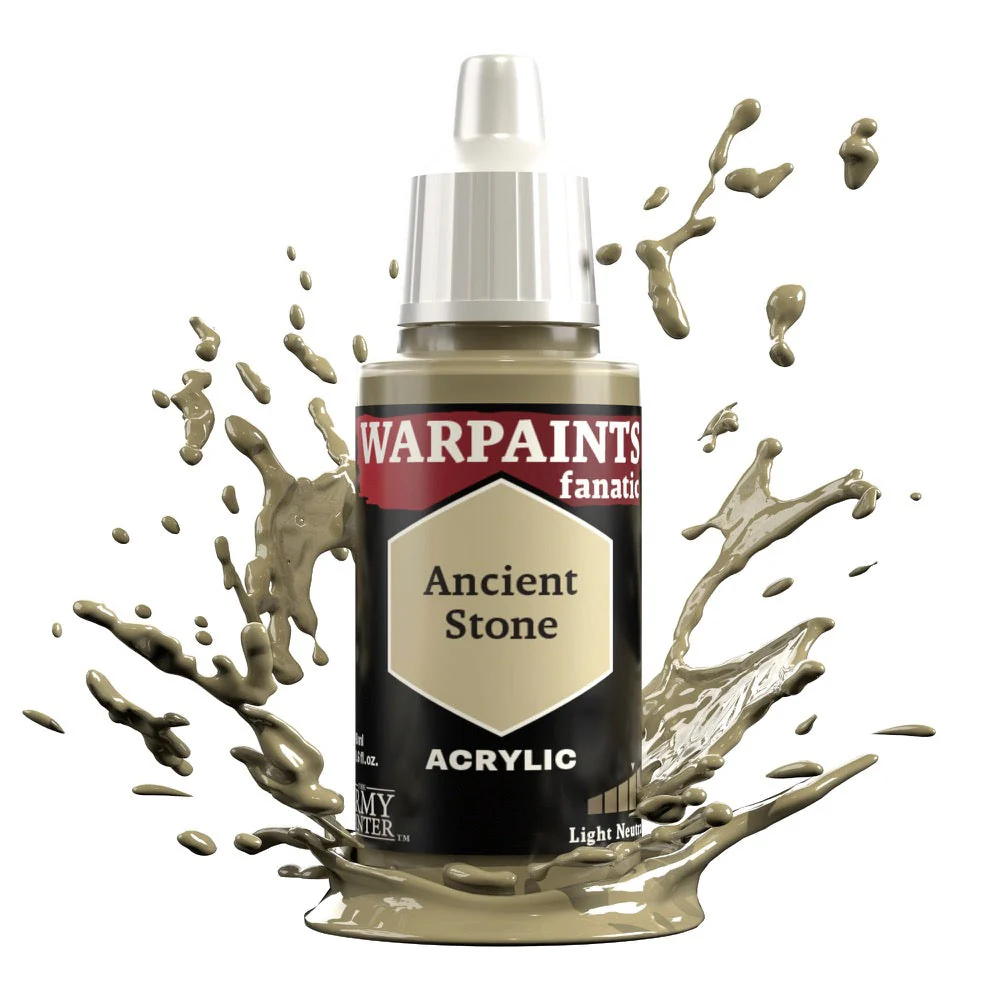 The Army Painter WP3088 Warpaints Fanatic Ancient Stone 18ml Acrylic Paint - Image 2