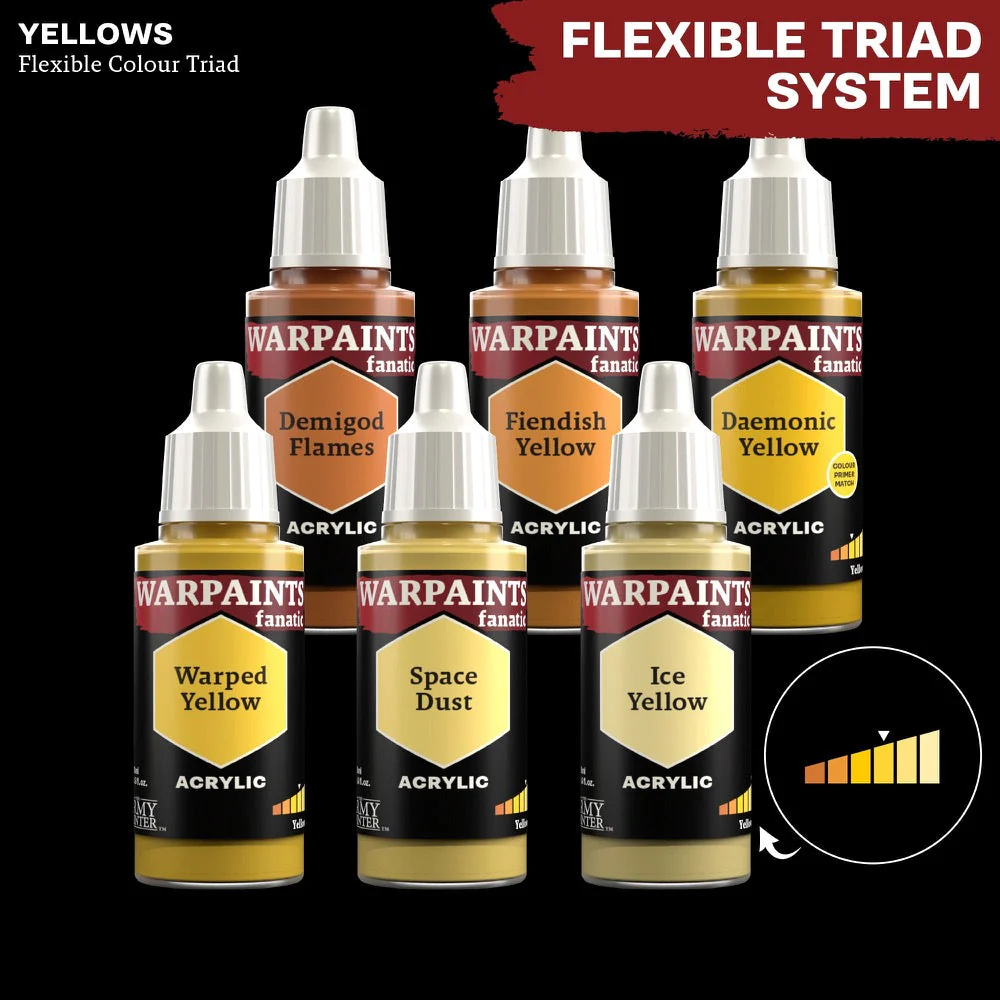 The Army Painter WP3094 Warpaints Fanatic Warped Yellow 18ml Acrylic Paint - Image 3