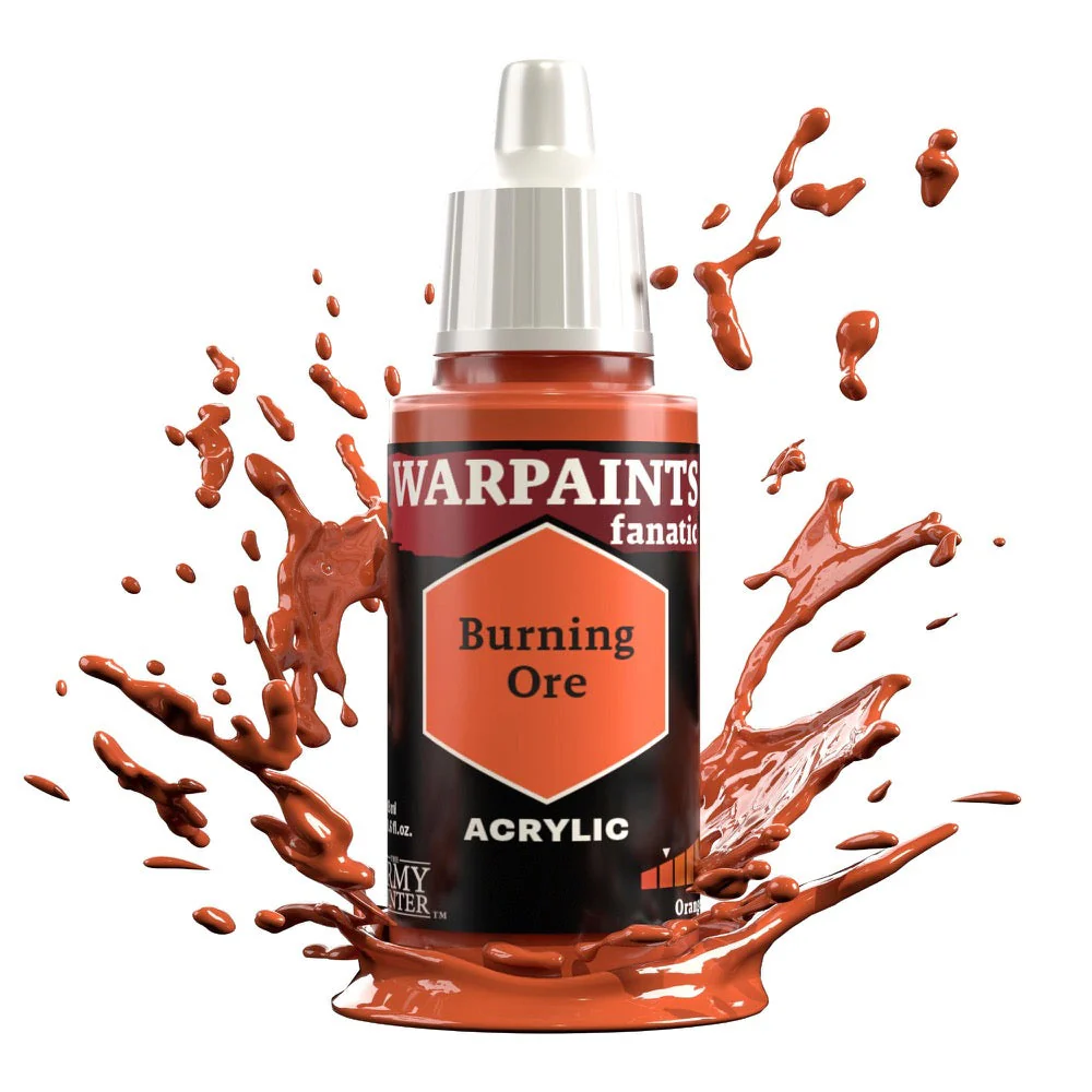 The Army Painter WP3098 Warpaints Fanatic Burning Ore 18ml Acrylic Paint - Image 2