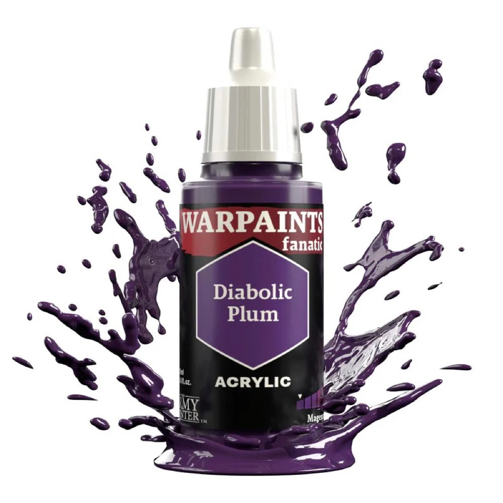 The Army Painter WP3133 Warpaints Fanatic Diabolic Plum 18ml Acrylic Paint - Image 2