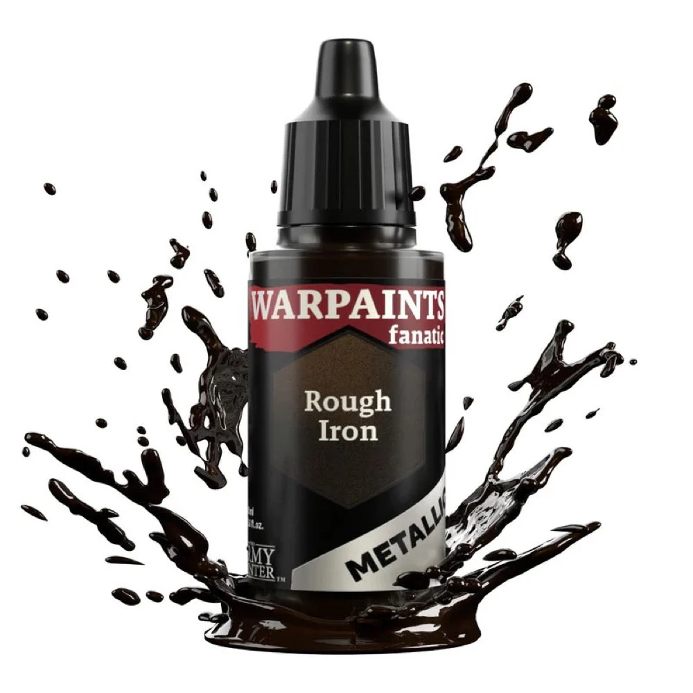 The Army Painter WP3181 Warpaints Fanatic Metallic Rough Iron 18ml Acrylic Paint - Image 2