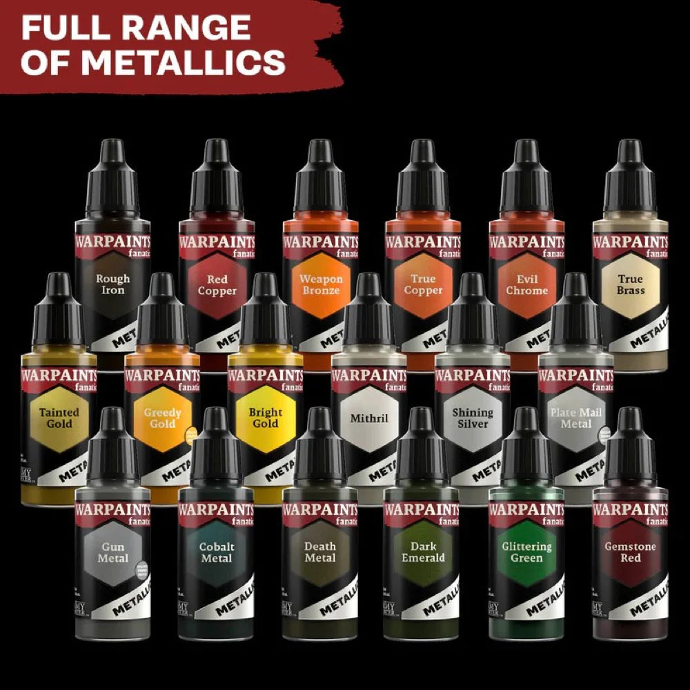 The Army Painter WP3181 Warpaints Fanatic Metallic Rough Iron 18ml Acrylic Paint - Image 3