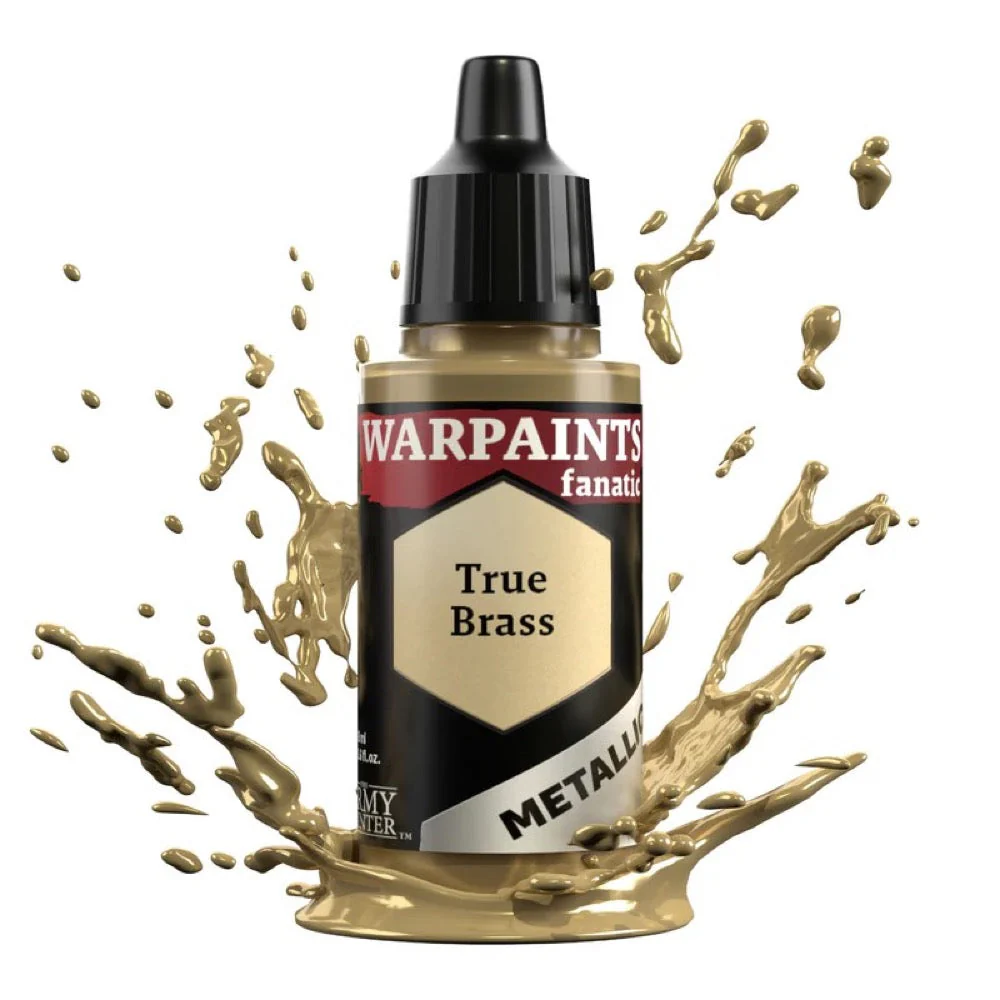 The Army Painter WP3186 Warpaints Fanatic Metallic True Brass 18ml Acrylic Paint - Image 2